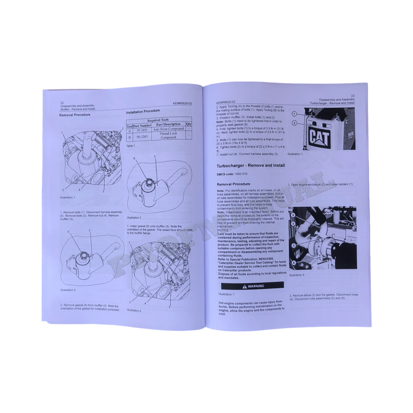 Caterpillar 279C 289C 289C2 Loader Engine Suppl Service Manual Disassem Assem