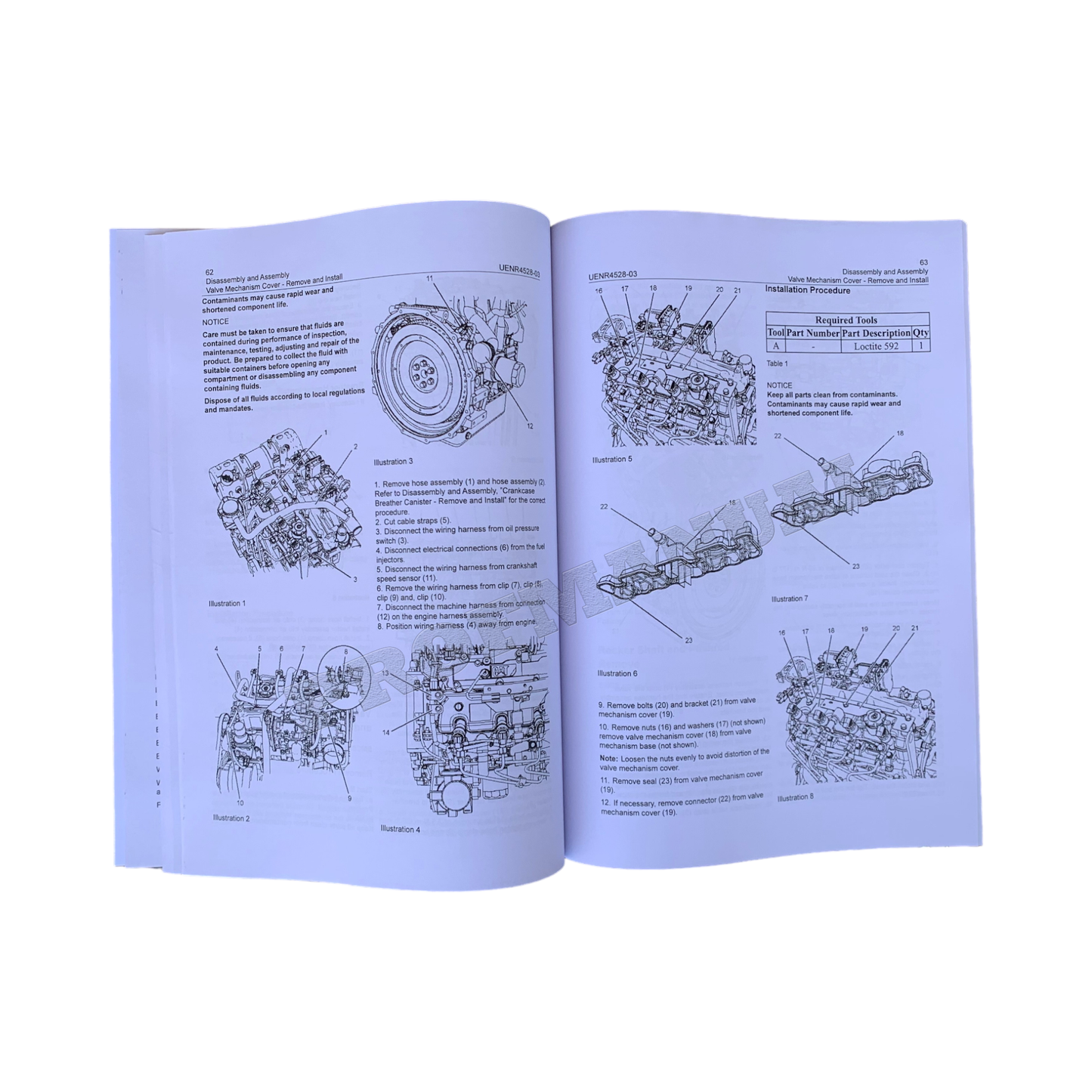 Caterpillar C2.2 Motor 239D 249D 226D 232D Servicehandbuch Demontage Montage +SUPPL 