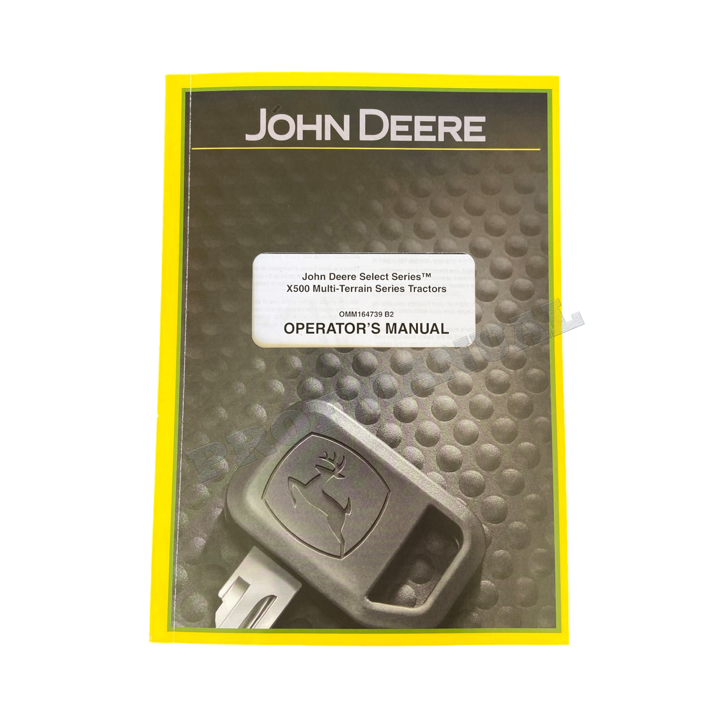 MANUEL D'UTILISATION DU TRACTEUR JOHN DEERE X500 X530 X534 070001-080000+ ! BONUS !