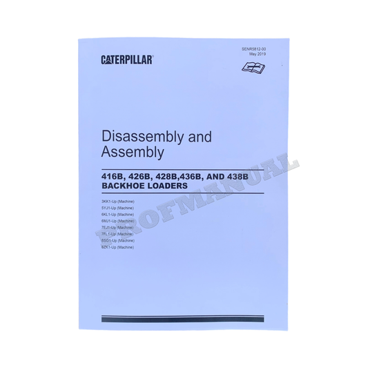 Manuel de démontage et d'assemblage du chargeur Caterpillar CAT 416B 426B 428B 436B 438B