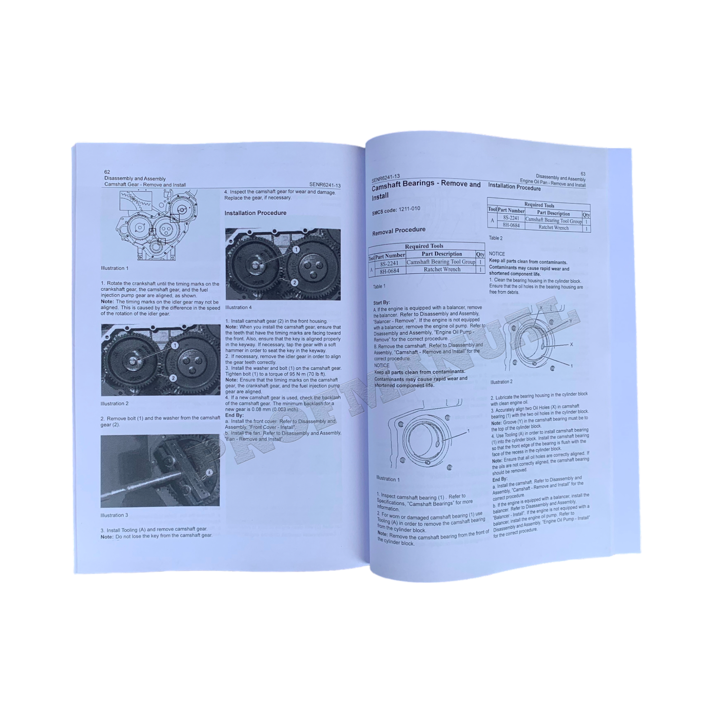 Caterpillar 3054 Engine Built Machine Service Manual Disassem Assem