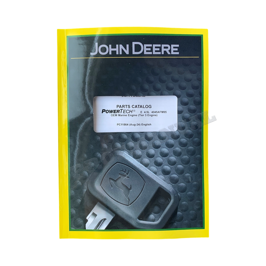 John Deere PowerTech 4.5L 4045AFM85 Marine Engine Parts Catalog Manual