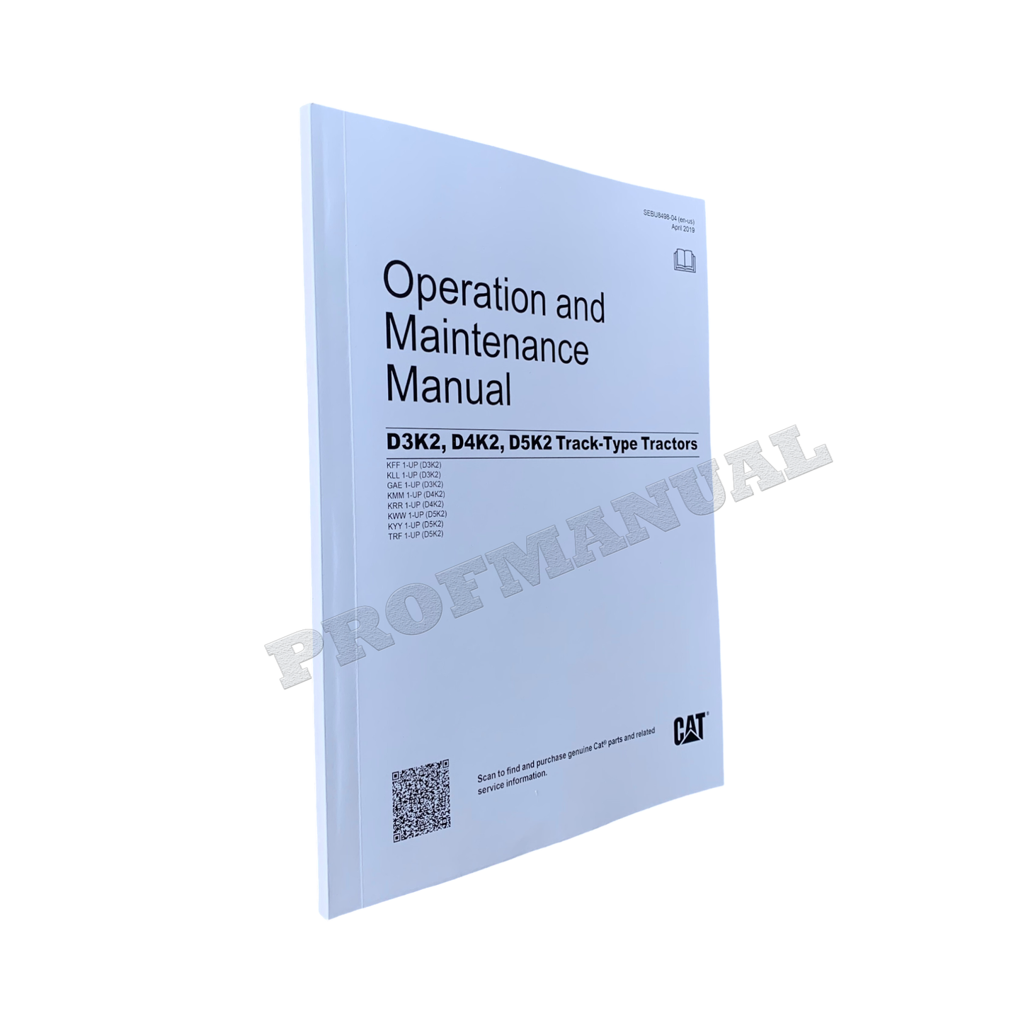 Caterpillar D3K2 D4K2 D5K2 Track Tractor Operators Maintenance Manual SEBU8498