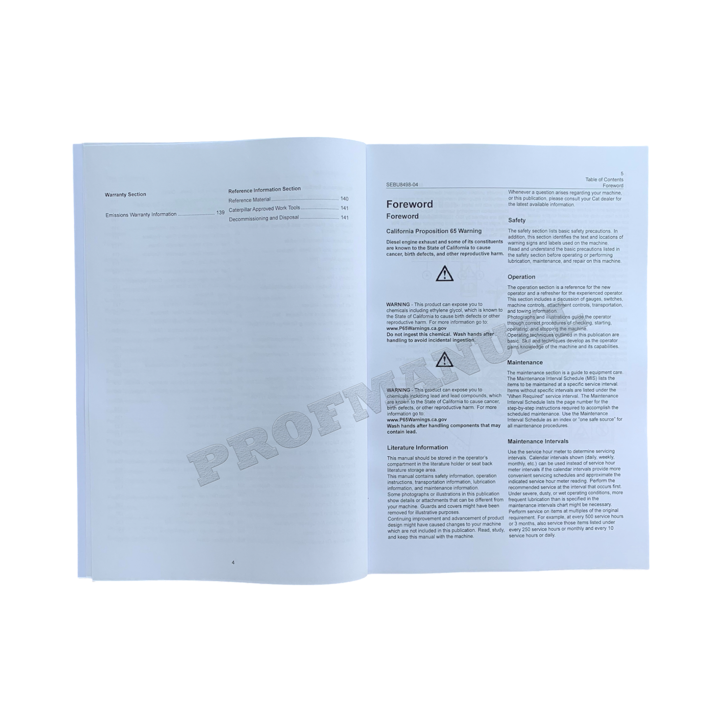 Caterpillar D3K2 D4K2 D5K2 Track Tractor Operators Maintenance Manual SEBU8498