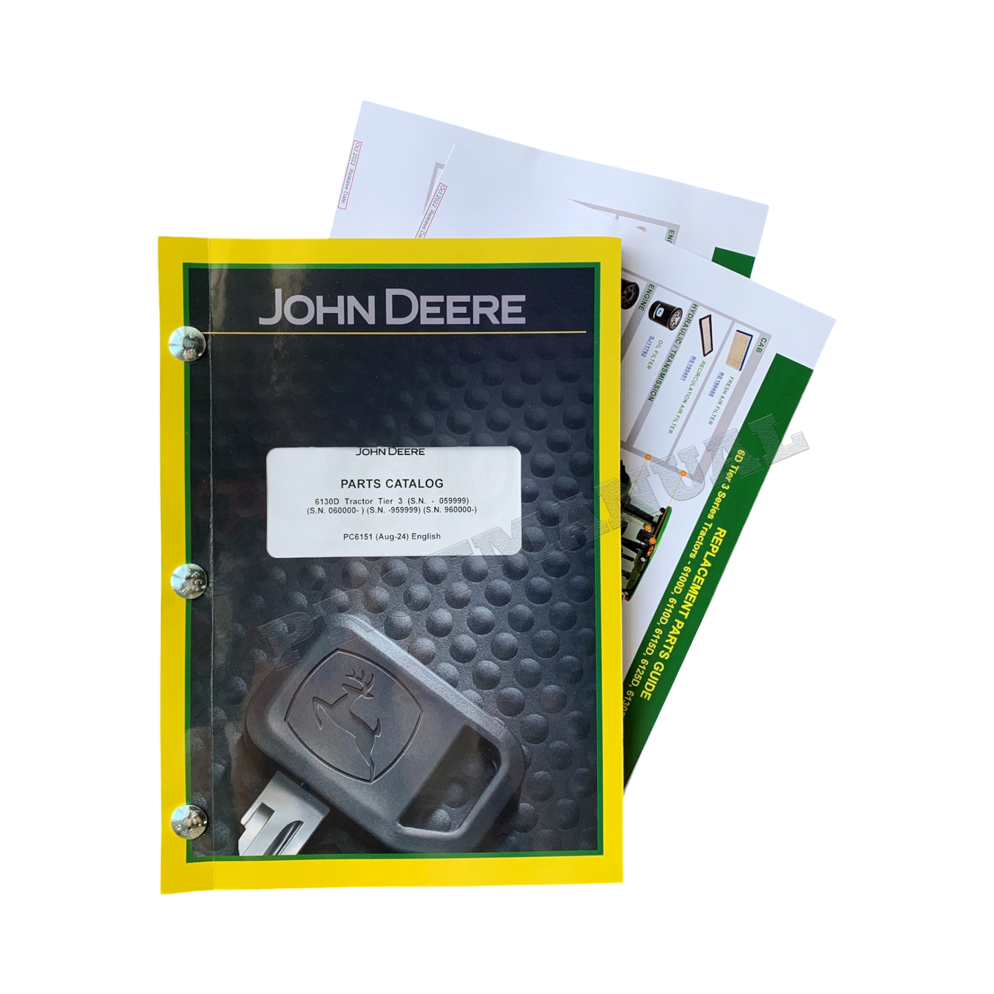 JOHN DEERE 6130D TRACTOR PARTS CATALOG MANUAL + !BONUS!