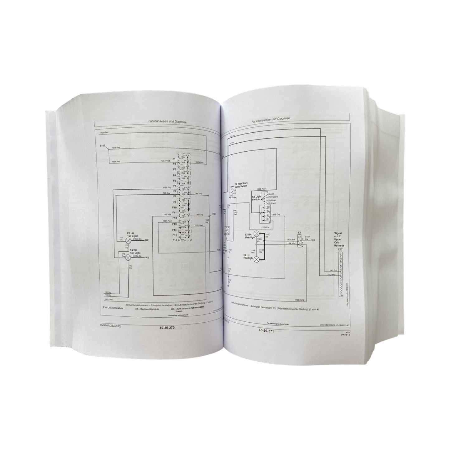 JOHN DEERE 3320 3520 3720 TRAKTOR  REPARATURHANDBUCH WERKSTATTHANDBUCH