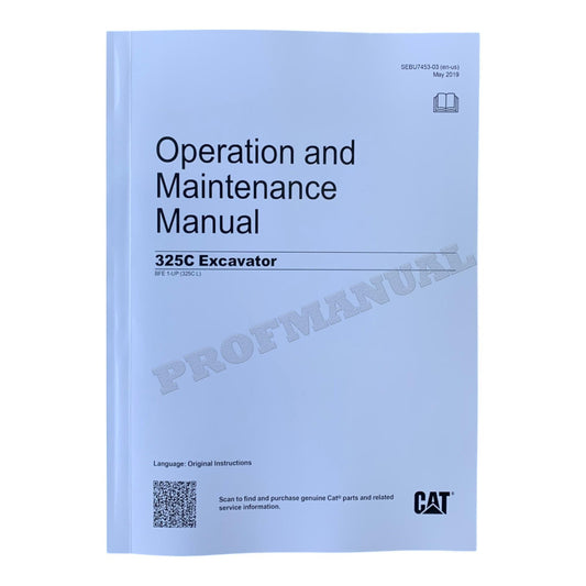 Caterpillar 325C Excavator Operators Maintenance Manual BFE1-Up