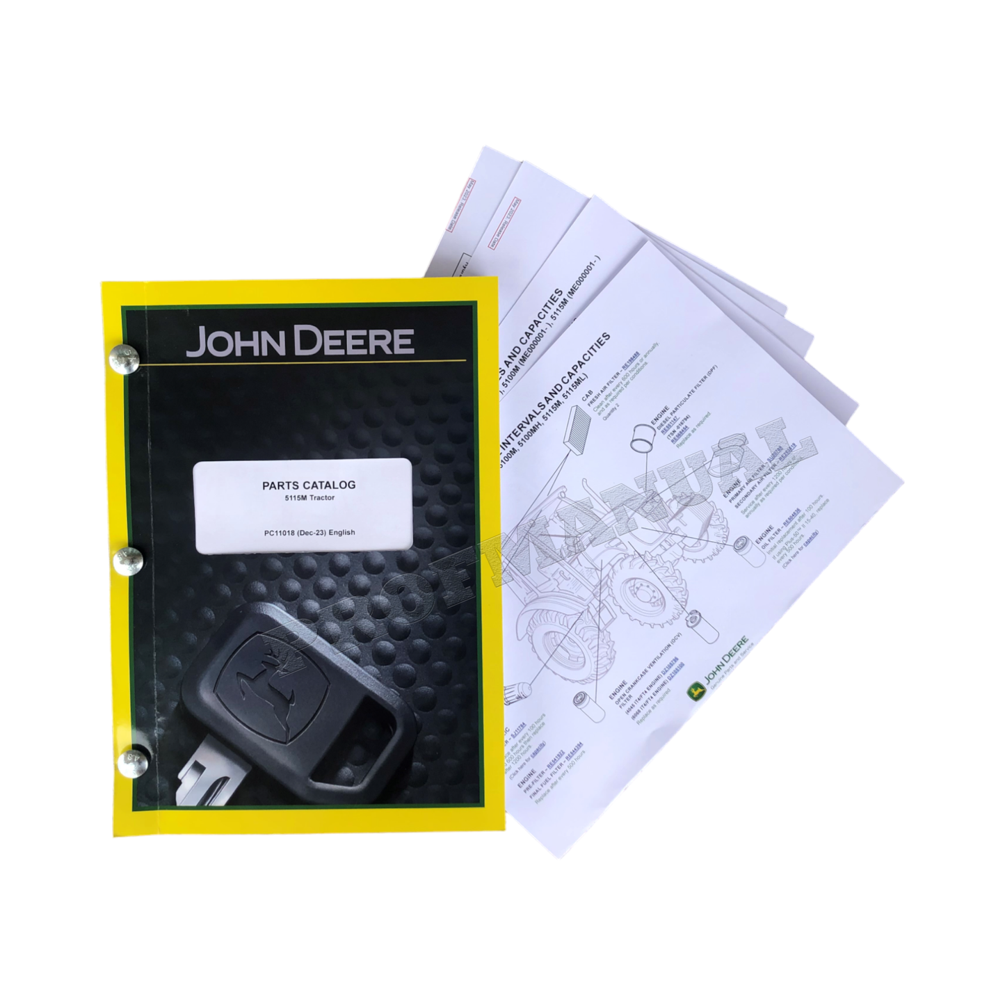 JOHN DEERE 5115M TRAKTOR-ERSATZTEILKATALOG-HANDBUCH + !BONUS! 