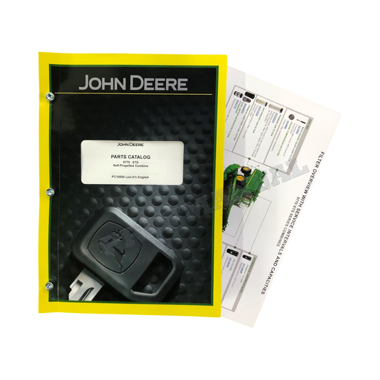 JOHN DEERE 9770 STS COMBINE PARTS CATALOG MANUAL + !BONUS!