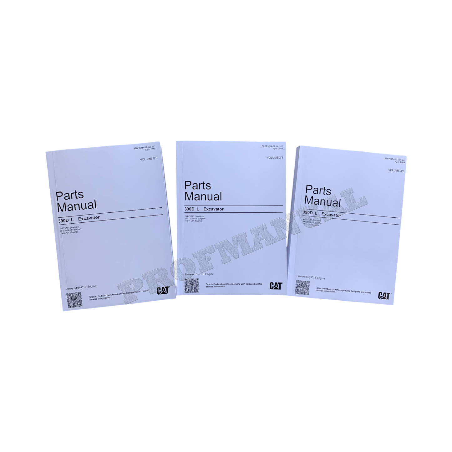 Caterpillar Cat 390D L Bagger Teilekatalog Handbuch WBT1-Up TXH1-Up RHX8224-Up