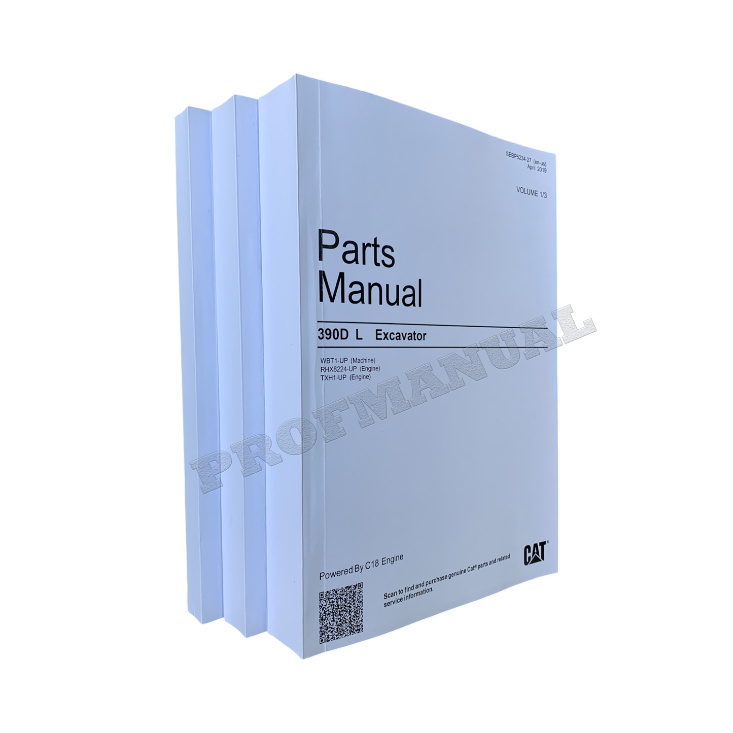 Caterpillar Cat 390D L Excavator Parts Catalog Manual WBT1-Up TXH1-Up RHX8224-Up