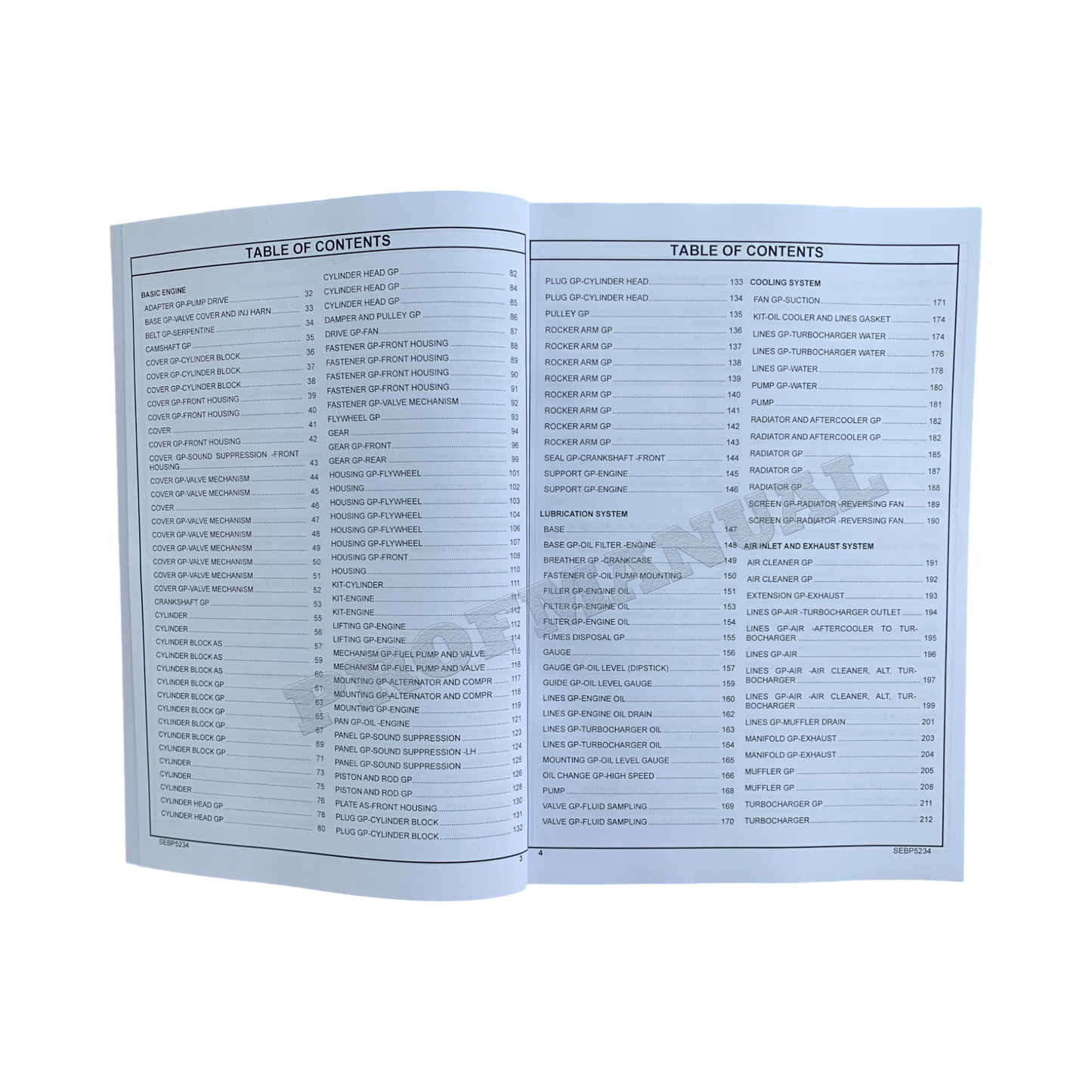 Caterpillar Cat 390D L Excavator Parts Catalog Manual WBT1-Up TXH1-Up RHX8224-Up