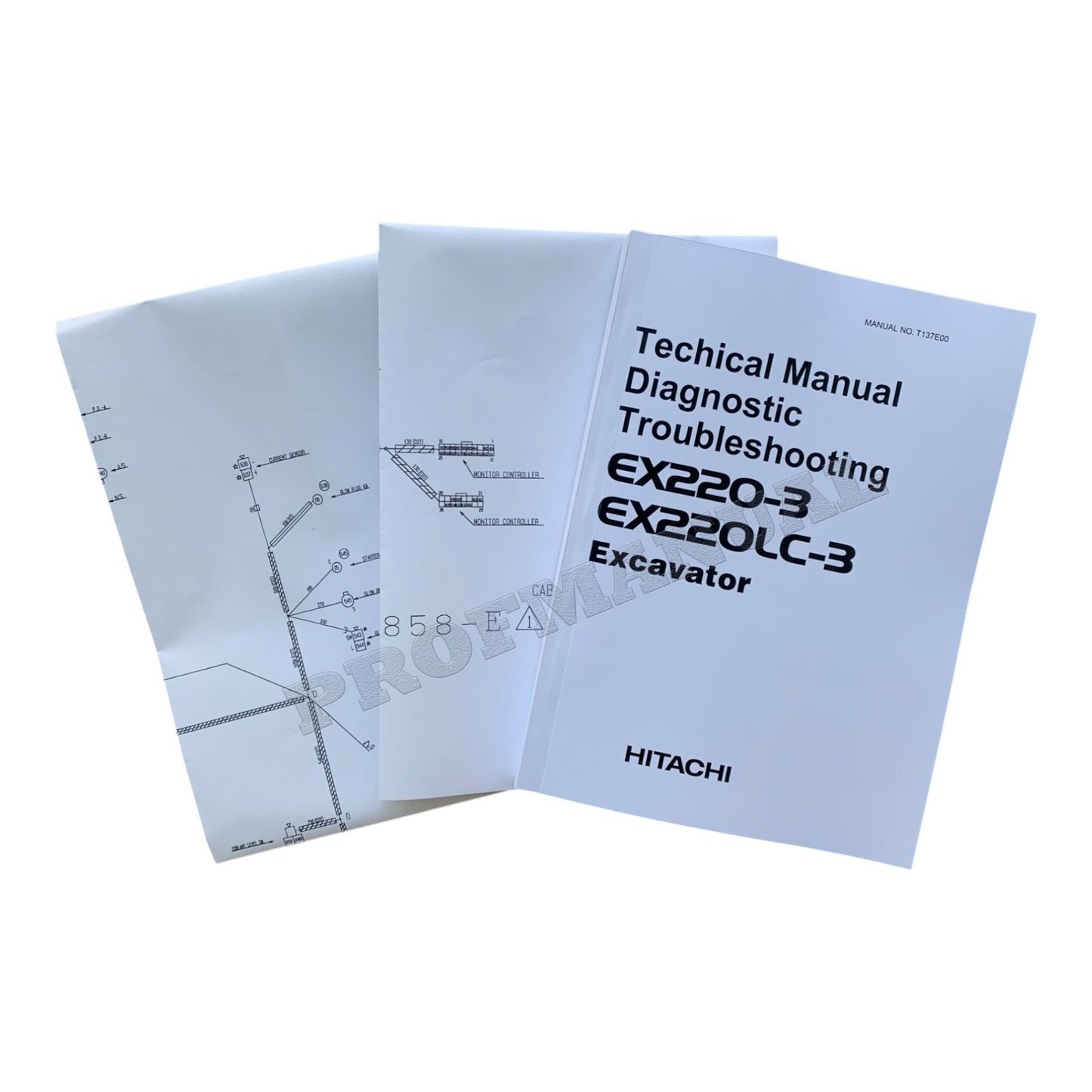 HITACHI EX220-3 EX220lc-3 Excavator Diagnostic Troubleshooting Service manual