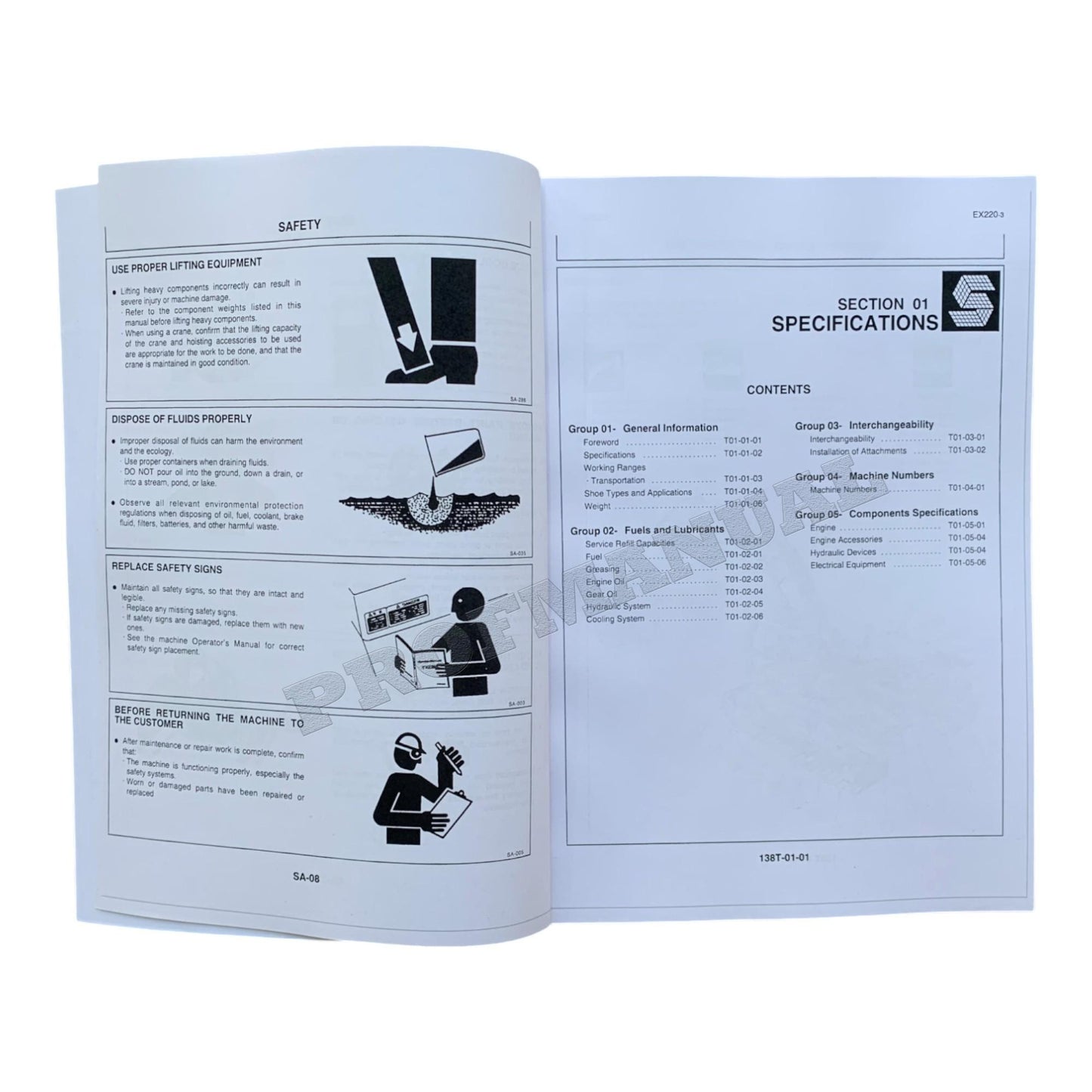 HITACHI EX220-3 EX220lc-3 Excavator Diagnostic Troubleshooting Service manual