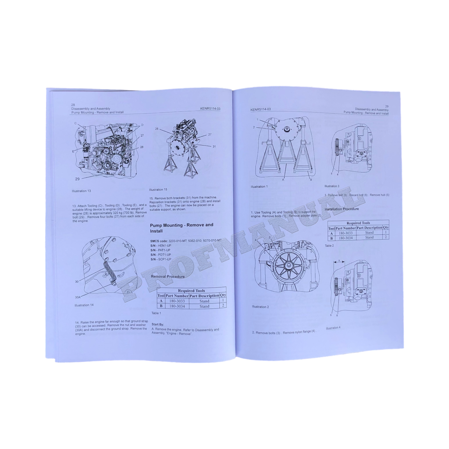 Caterpillar Cat C3.4 Motor-Wartungshandbuch, Demontage und Montage + Ergänzung