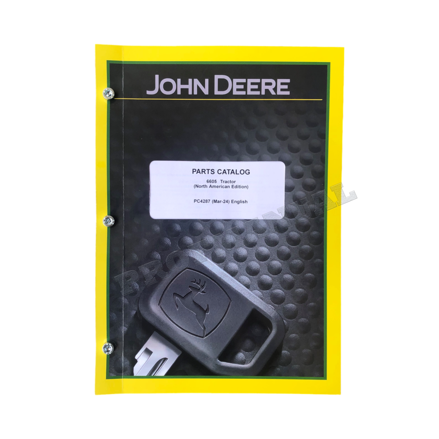 JOHN DEERE 6605 TRACTOR PARTS CATALOG MANUAL