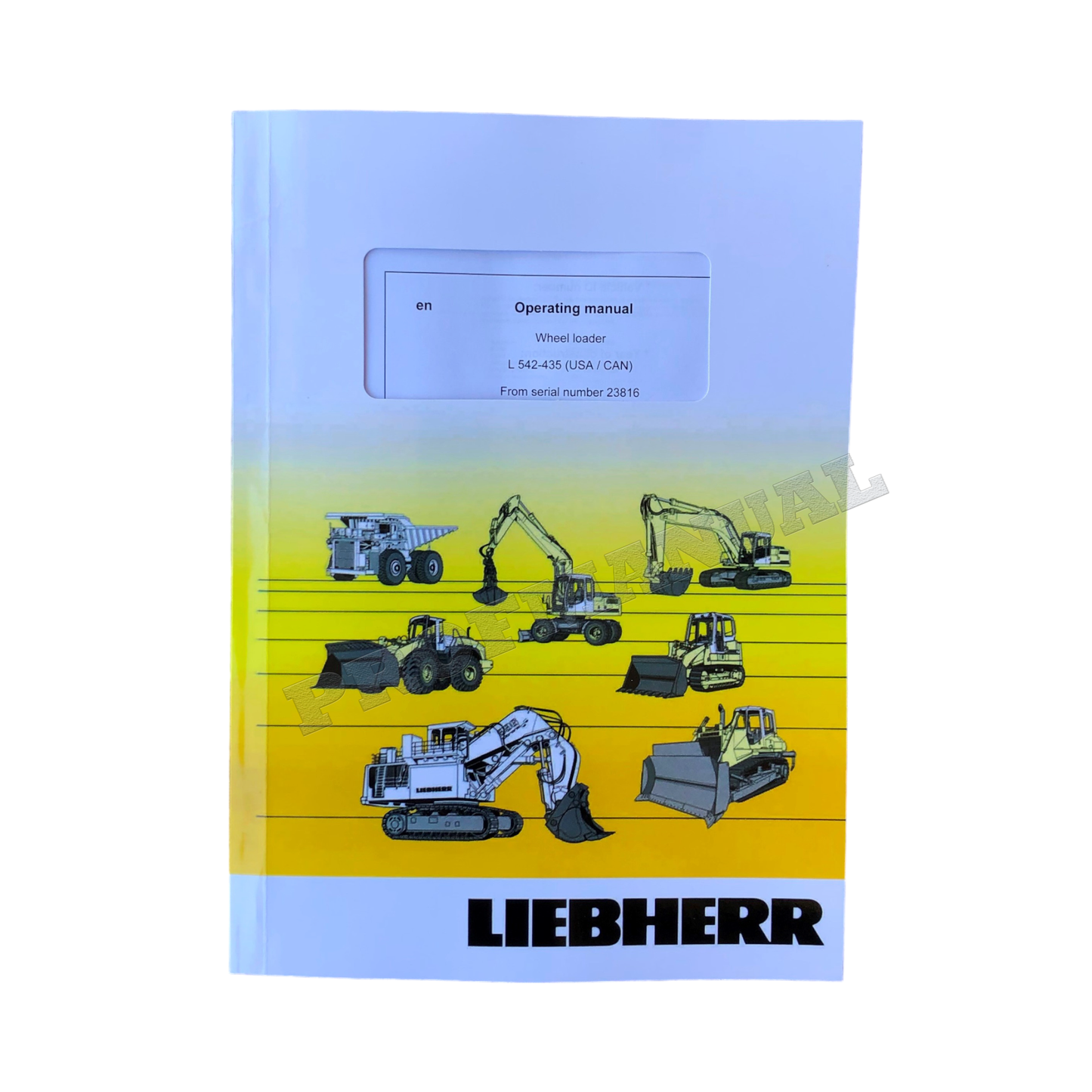 Manuel d'utilisation de la chargeuse sur pneus Liebherr L542-435 (USA CAN)