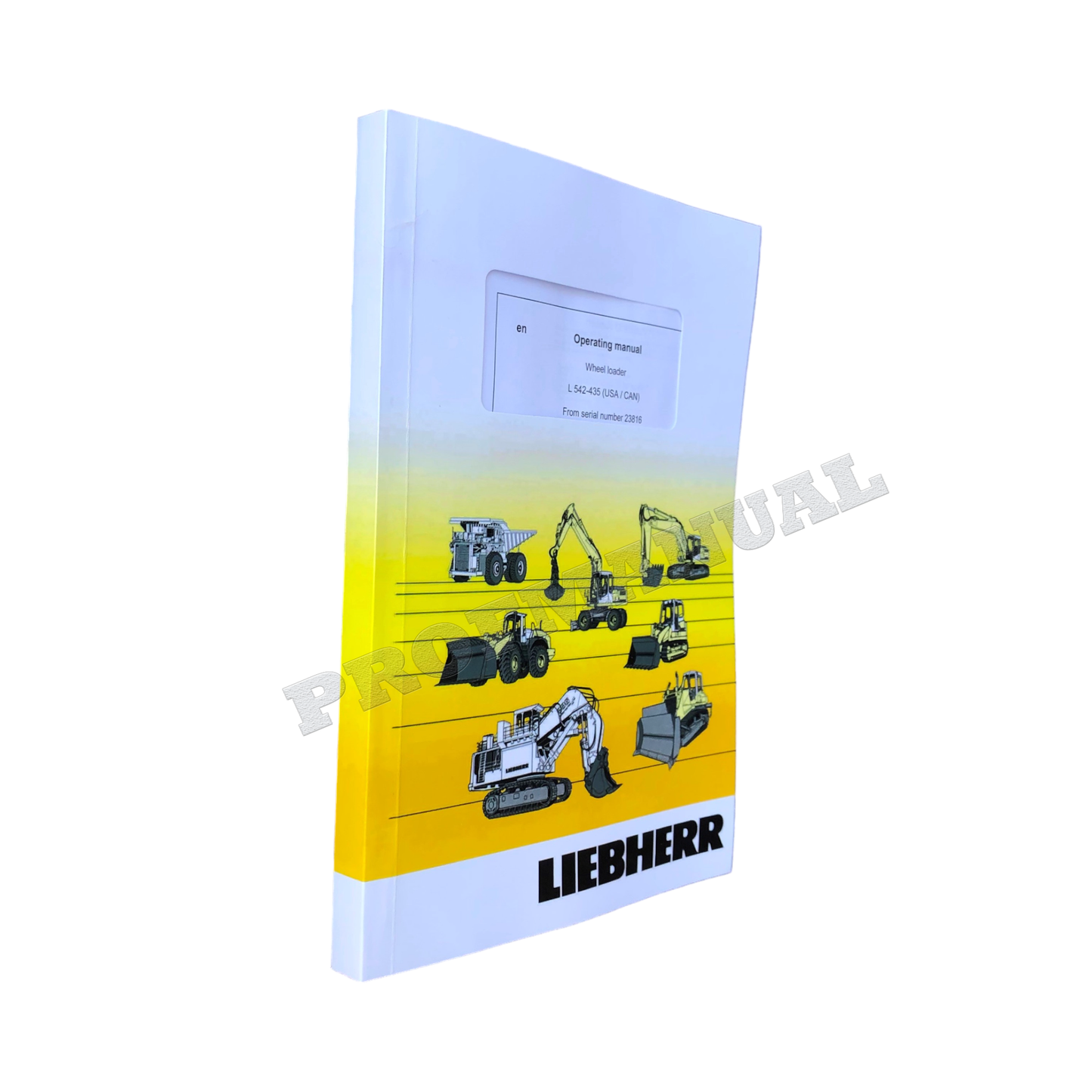 Liebherr L542-435 (USA CAN) Wheel Loader Operators manual