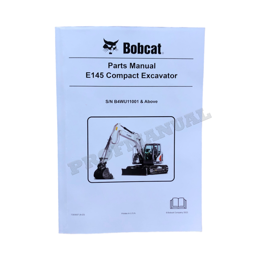 Manuel du catalogue des pièces détachées pour excavatrice Bobcat E145 B4WU11001-