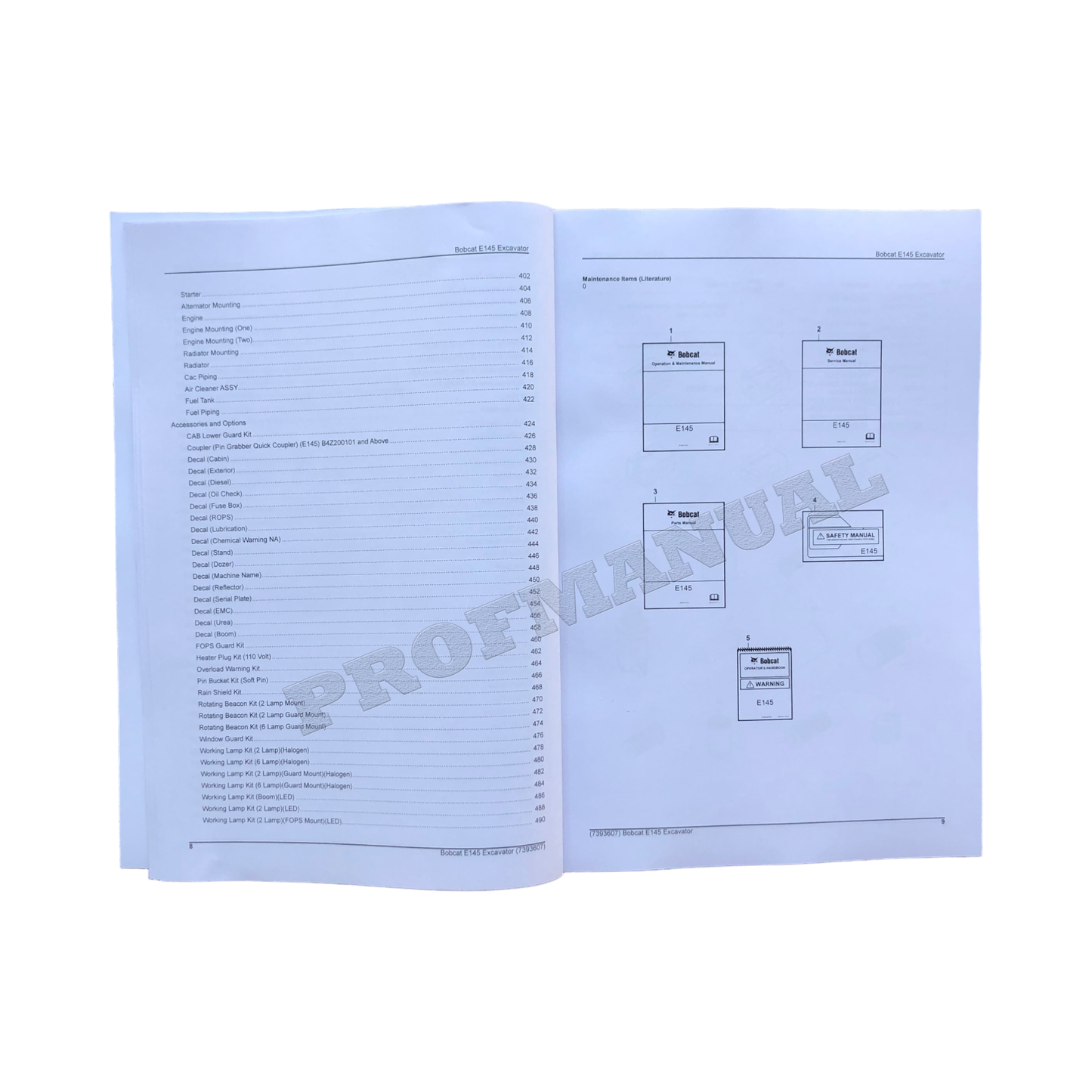 Bobcat E145 Bagger Teilekatalog Handbuch B4WU11001-