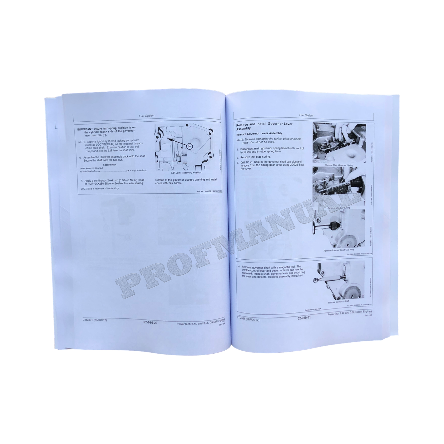 John Deere 2,4 l 3,0 l Motor-Servicehandbuch