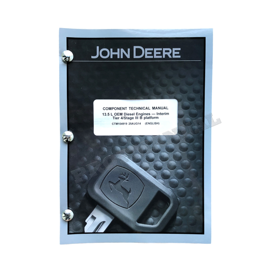 John Deere 6135 13,5-l-Motor Level 22 ECU Servicehandbuch