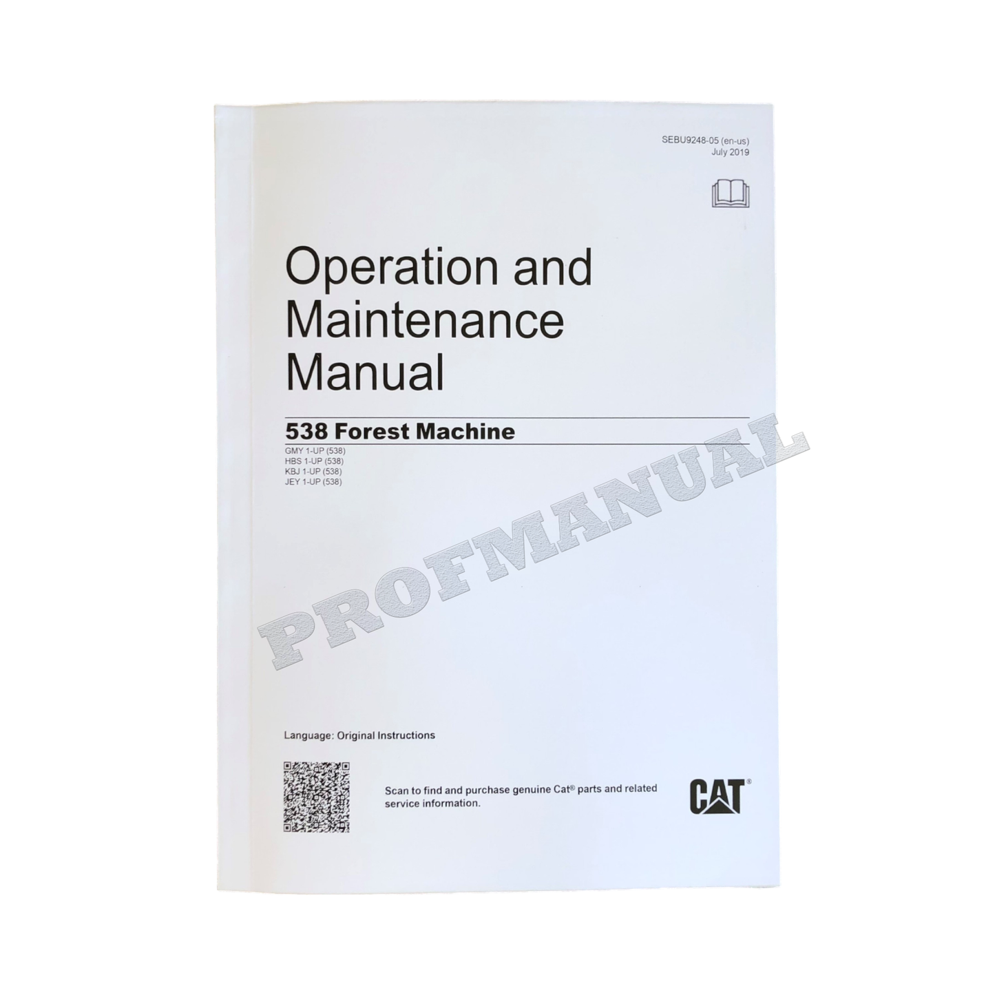 Caterpillar 538 LL 538 GF Forest Machine Operators Maintenance Manual