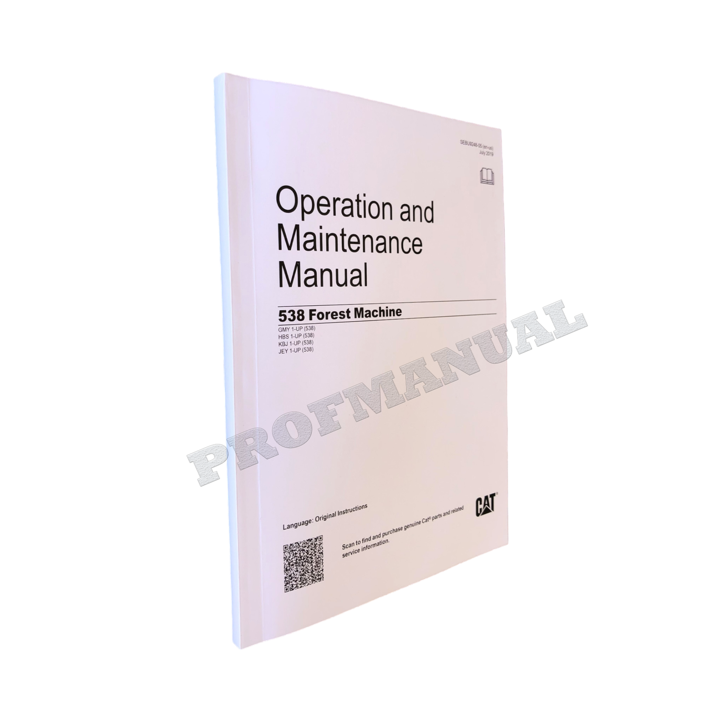 Caterpillar 538 LL 538 GF Forest Machine Operators Maintenance Manual