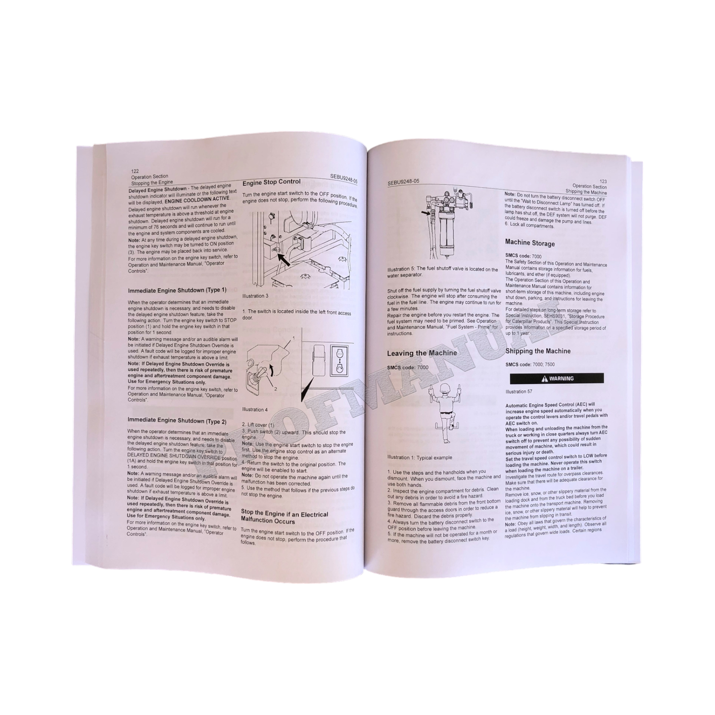 Caterpillar 538 LL 538 GF Forest Machine Operators Maintenance Manual