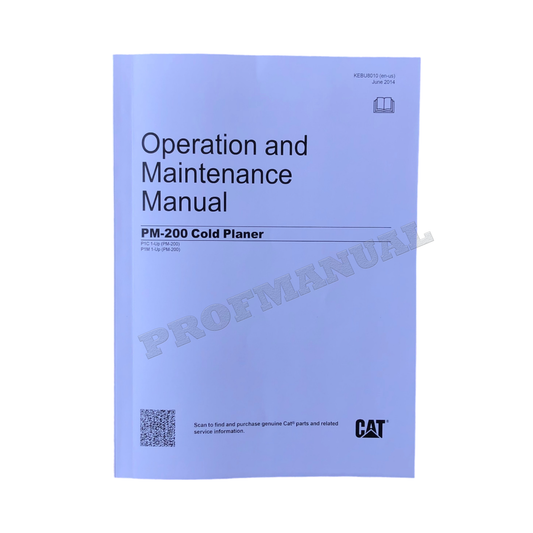 Caterpillar PM 200 Kaltfräse - Bediener-Wartungshandbuch