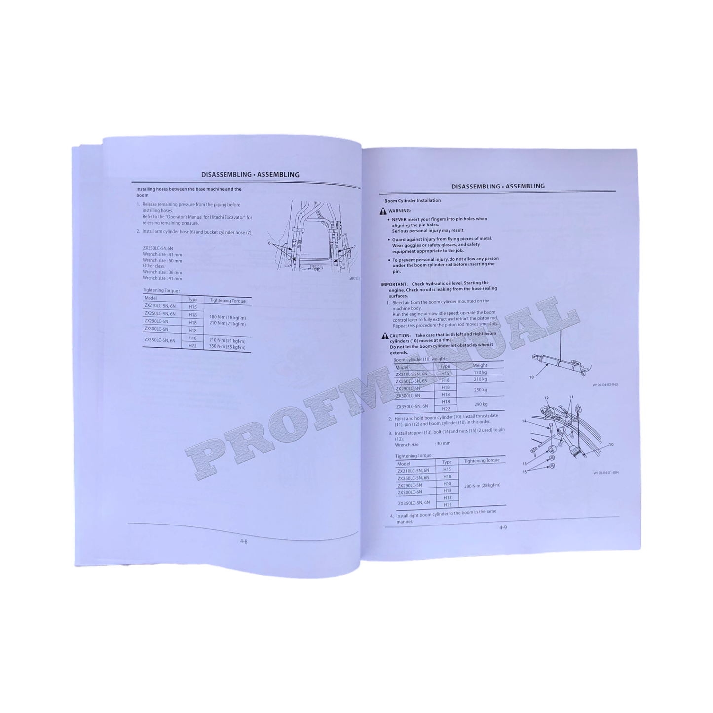 HITACHI ZAXIS ZX 210LC-5N SUPER LONG FRONT EXCAVATOR OPERATORS MANUAL