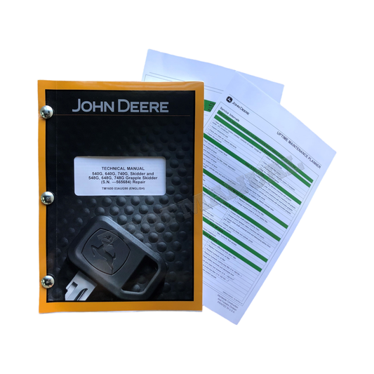 JOHN DEERE 540G 548G 640G 648G 740G 748G SKIDDER REPAIR SERVICE MANUAL  + !BONUS!