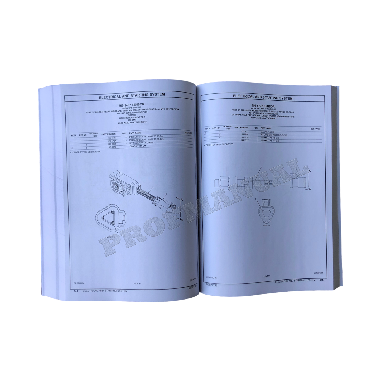 Caterpillar Cat 14M Motorgrader Ersatzteilkatalog, Handbuch SEBP4243