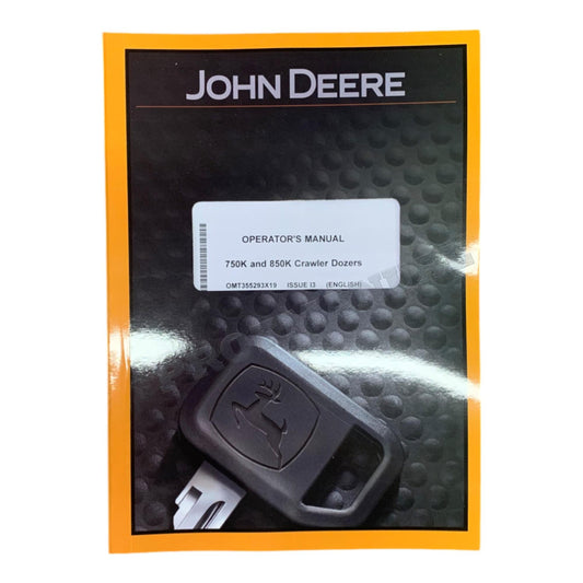 JONH DEERE 750K 850K CRAWLER DOZER OPERATORS MANUAL