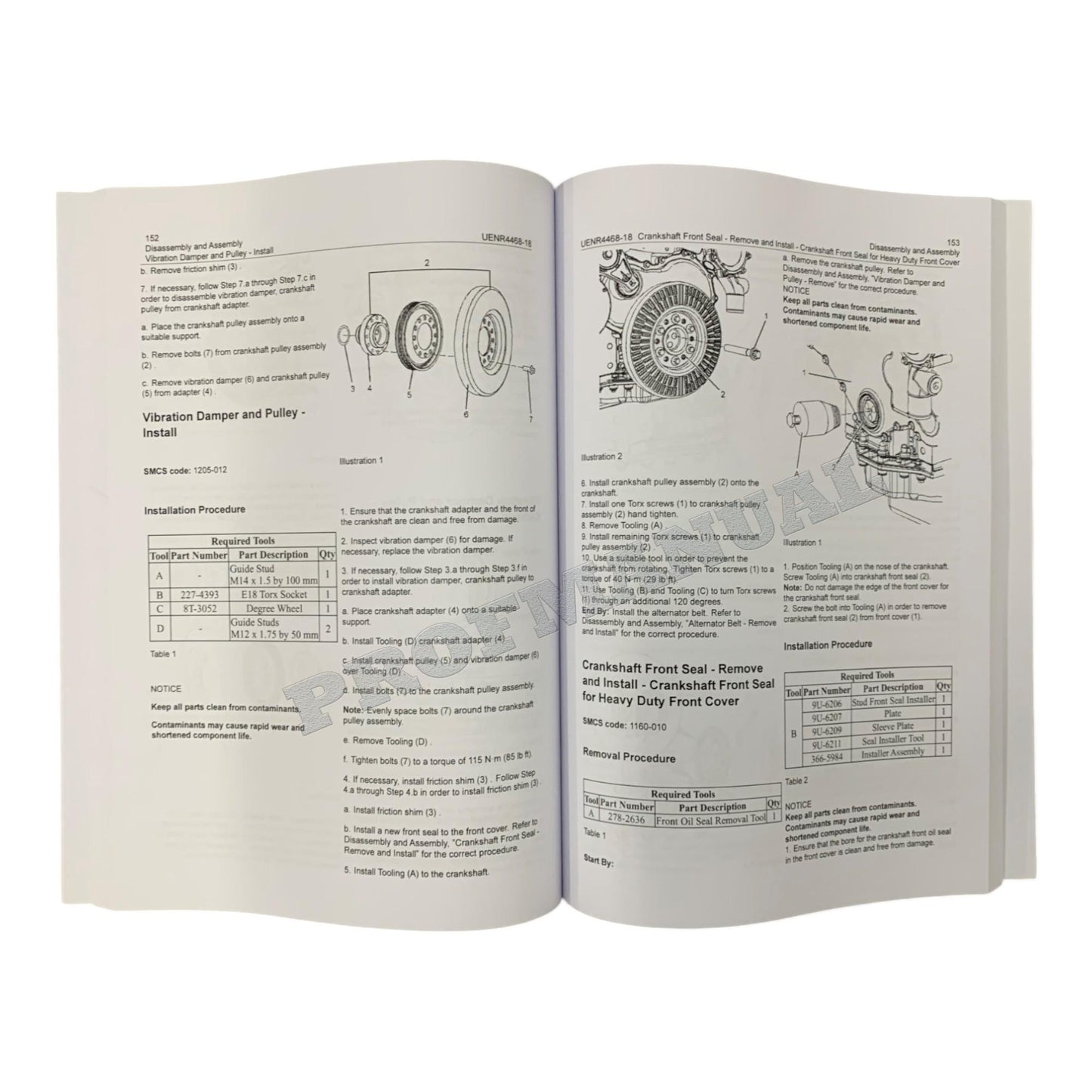 Caterpillar CAT C7.1 ENGINE Built Machine Manual Disassembly Assembly UENR4468