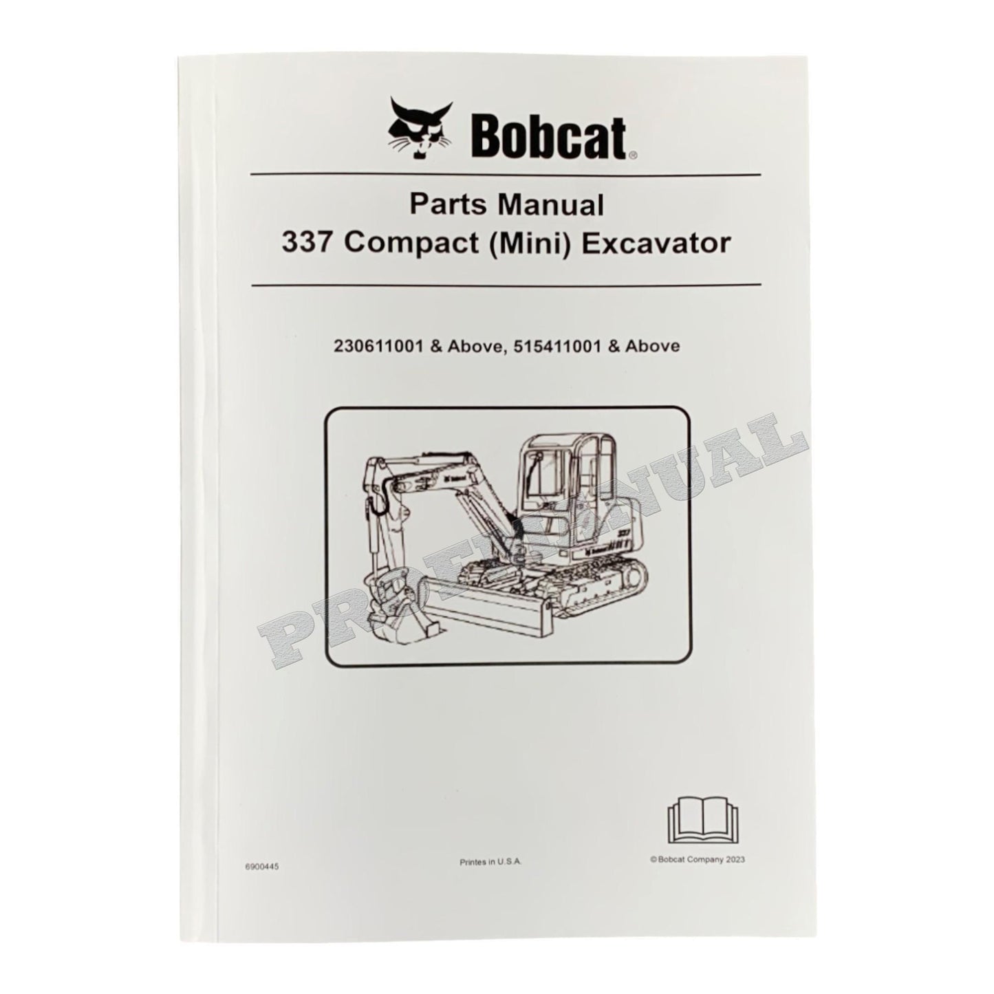 Bobcat 337 Bagger Teilekatalog Handbuch 230611001- 515411001-