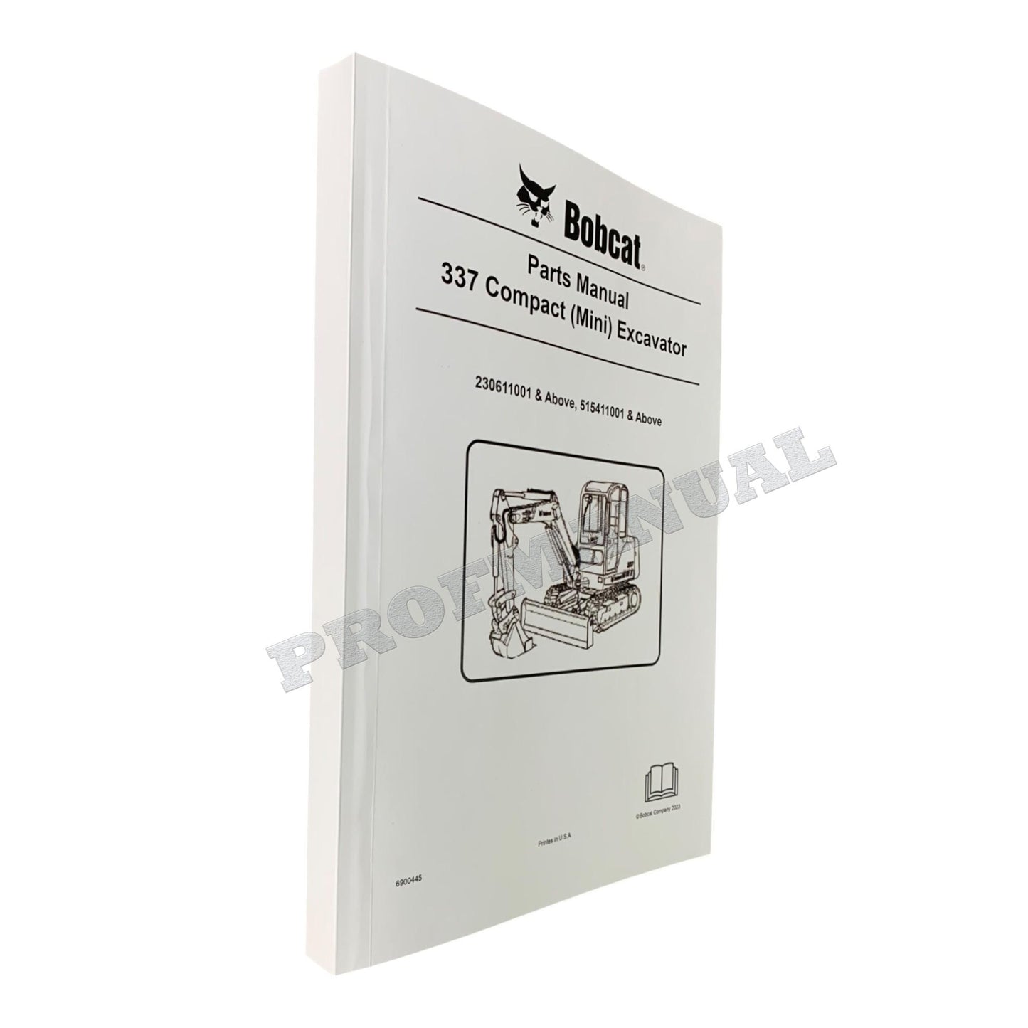 Bobcat 337 Bagger Teilekatalog Handbuch 230611001- 515411001-