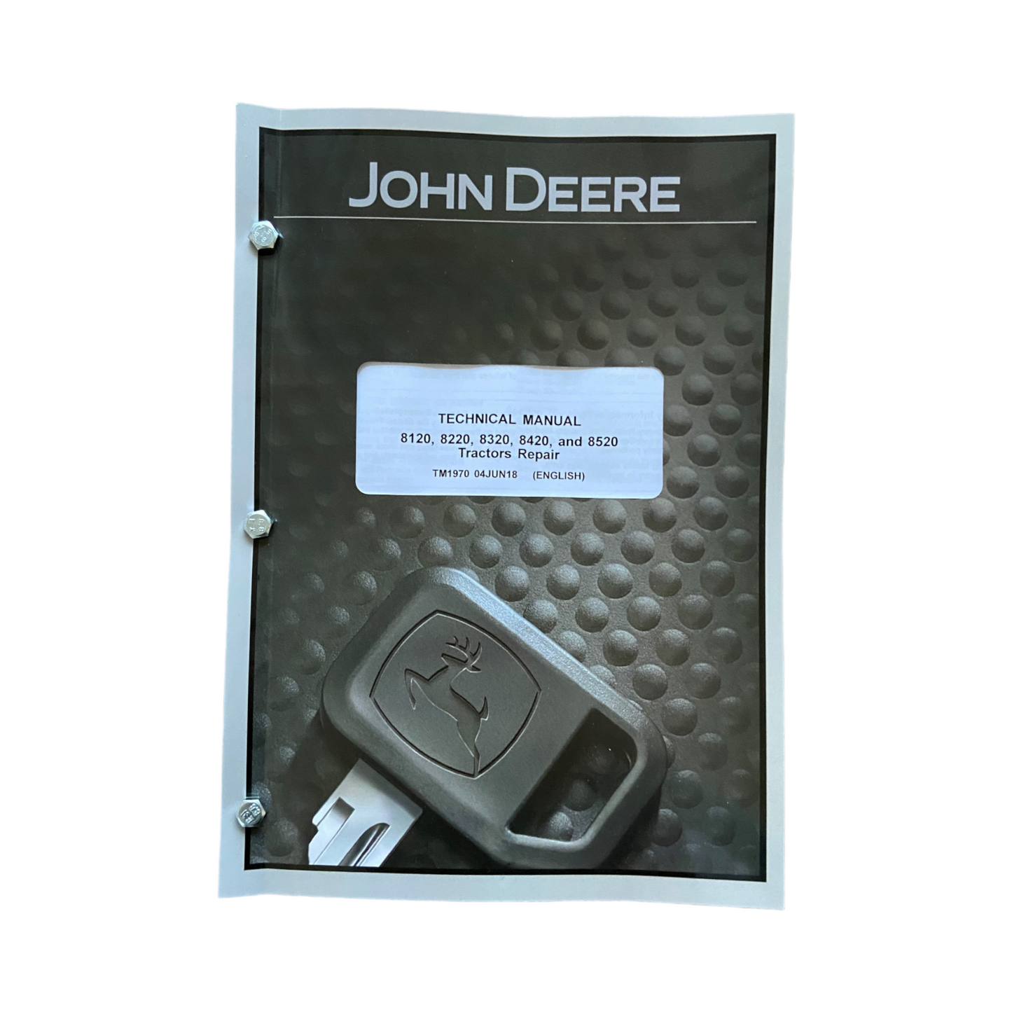 CATALOGUE DE PIÈCES DE RECHANGE POUR TEST D'OPÉRATEUR DE TRACTEUR JOHN DEERE 8520 4 MANUELS