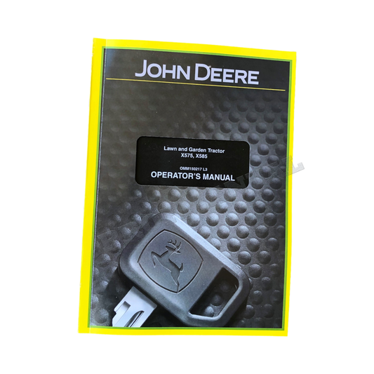 JOHN DEERE X575 X585 TRACTOR OPERATORS MANUAL #2