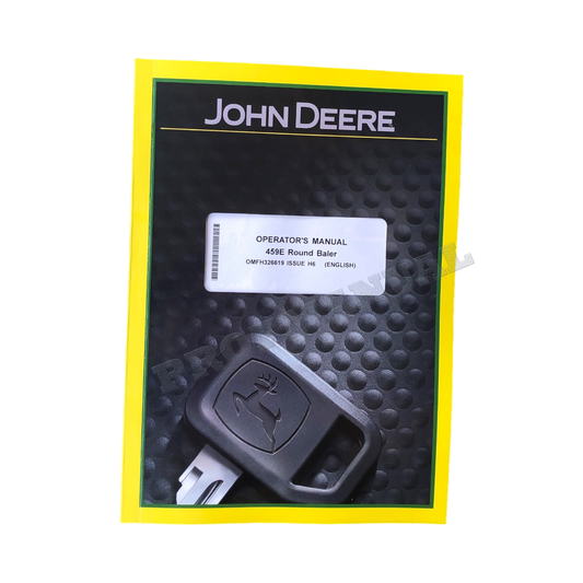 JOHN DEERE 459E BALER OPERATORS MANUAL