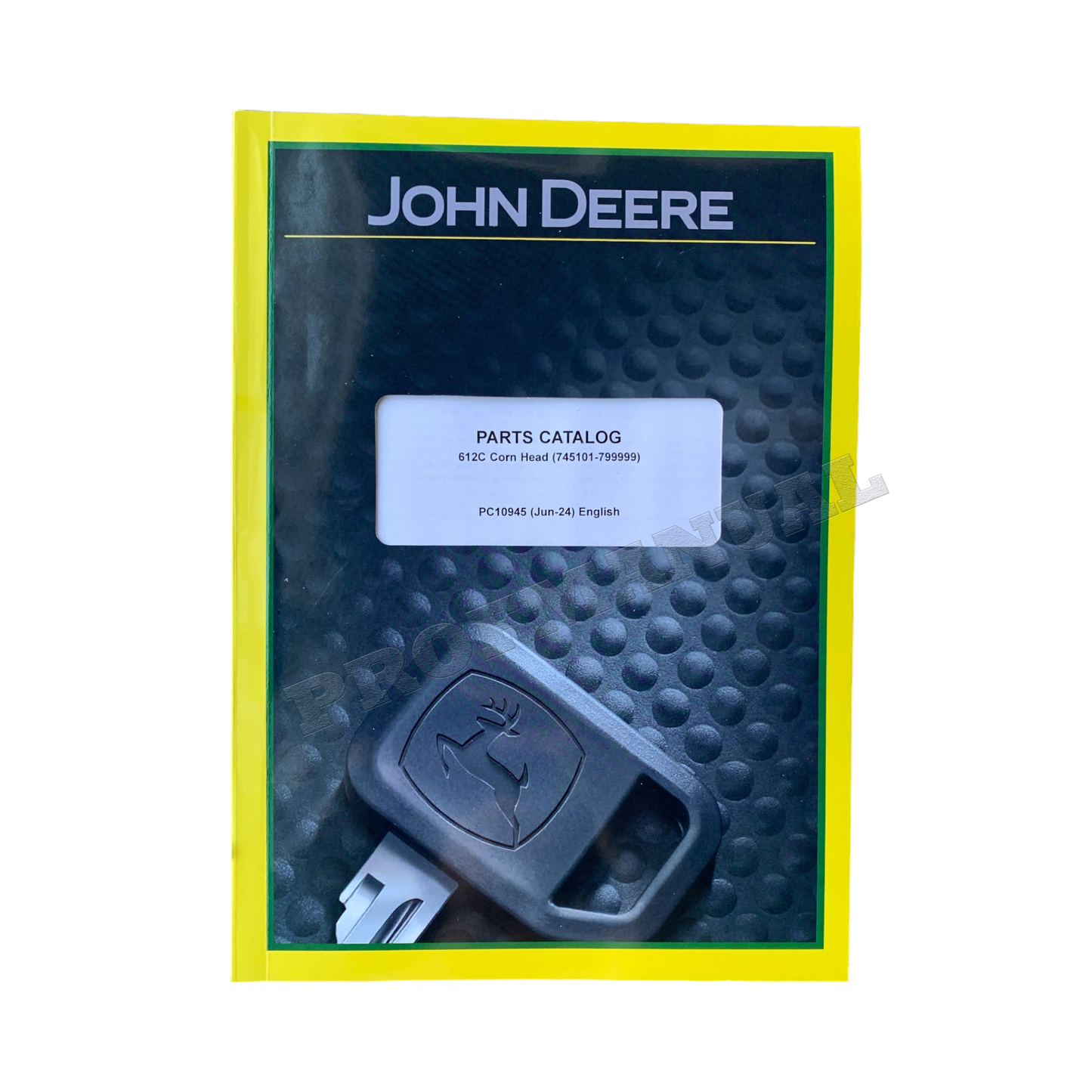 John Deere 612 Corn Head Parts Catalog Manual SN 745101-