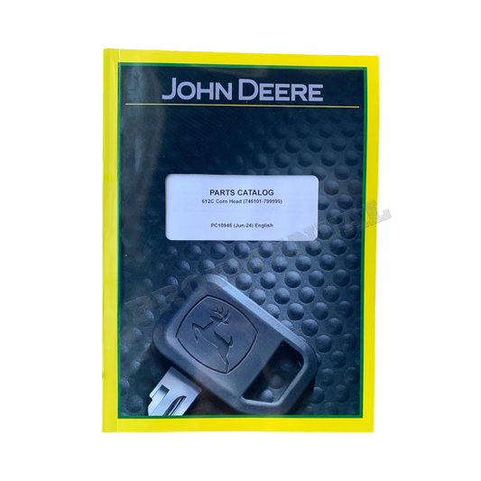 John Deere 612 Maispflücker Ersatzteilkatalog Handbuch SN 745101-