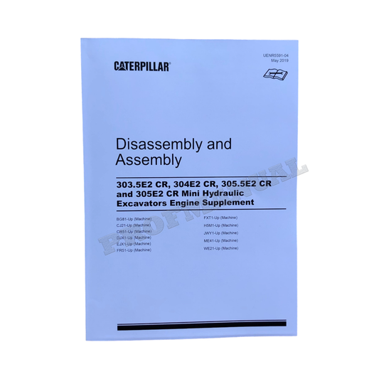 Caterpillar 303.5E2 CR 304E2 CR Excavator Engine Suppl Service Manual DisasAssem