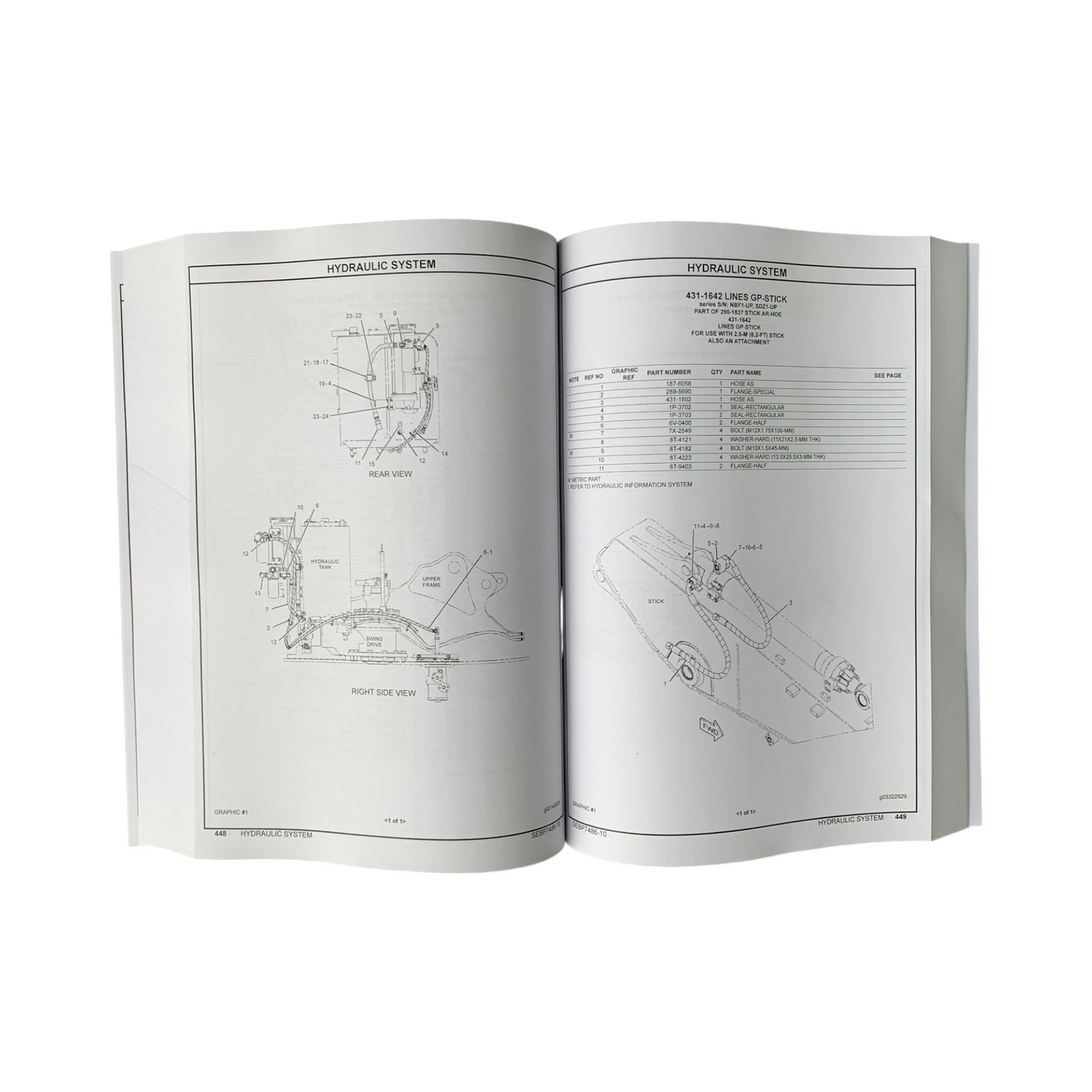 Caterpillar Cat 320D2 320D2 L Bagger Teilekatalog Handbuch SEBP7486