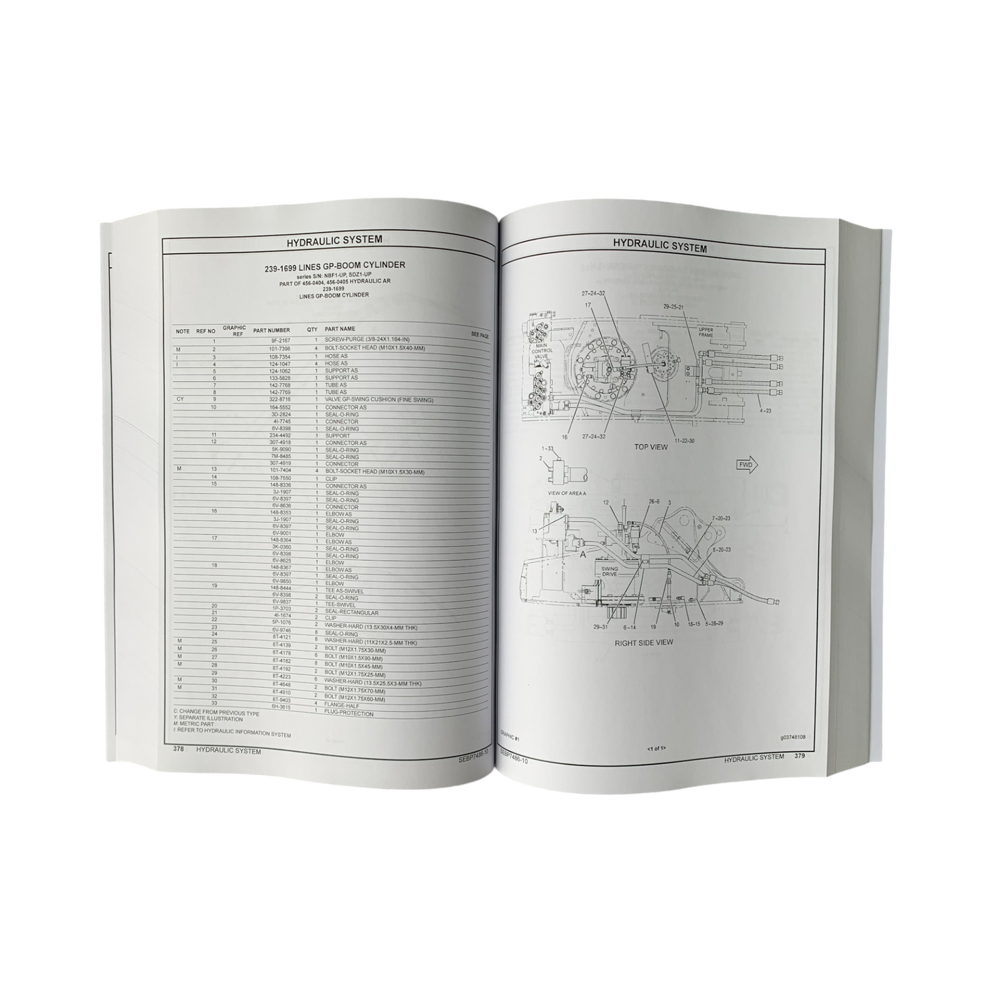 Caterpillar Cat 320D2 320D2 L Excavator Parts Catalog Manual SEBP7486