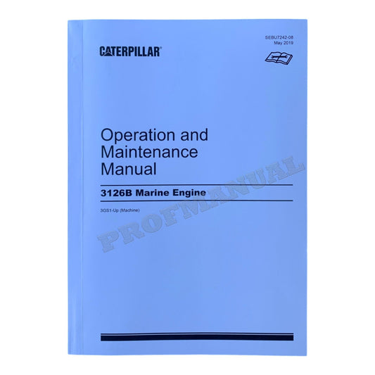 Caterpillar 3126B Marine Engine Operators Manual *send serial number