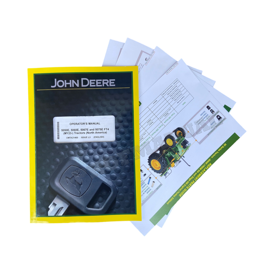 JOHN DEERE 5067E 5075E 5050E 5060E TRAKTOR-BETRIEBSHANDBUCH, FARBBILDER, BONUS