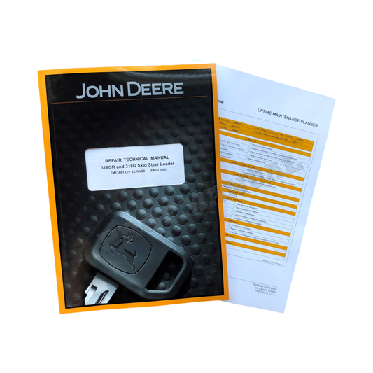 JOHN DEERE 316GR 318G SKID STEER LOADER REPAIR SERVICE MANUAL + !BONUS!