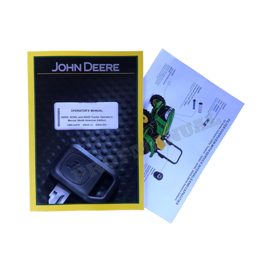 JOHN DEERE 3025D 3035D 3043D TRAKTOR-BETRIEBSHANDBUCH + !BONUS!