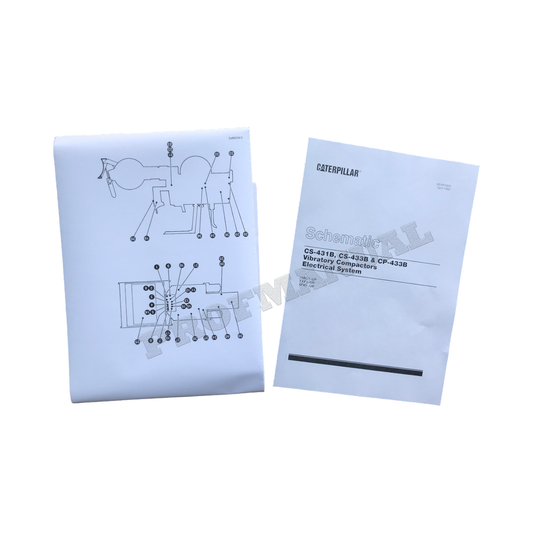 Caterpillar CAT CS-431B CS-433B Compactor Electrical Schematic Service Manual